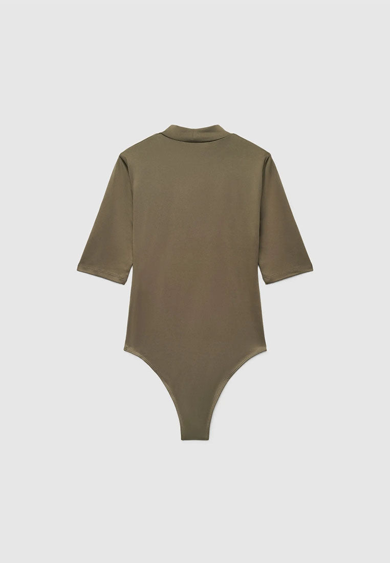 Women's Plain Turtleneck Bodysuit