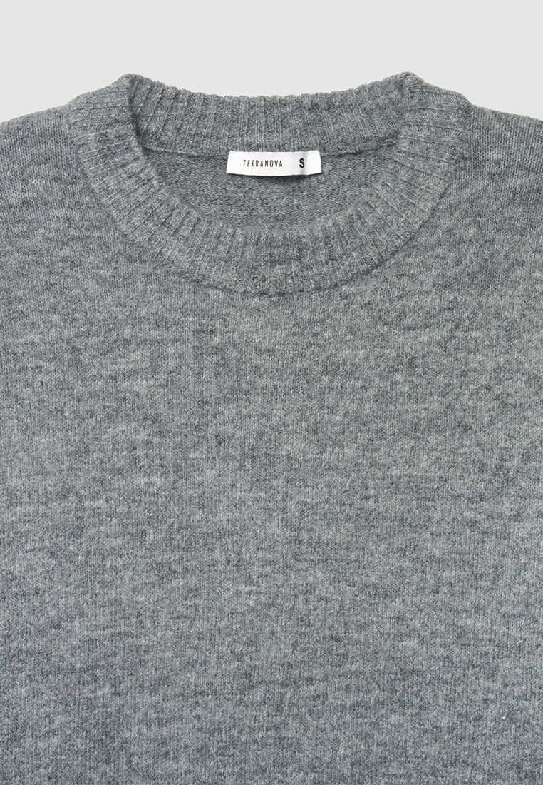 Women's Plain crew neck sweater