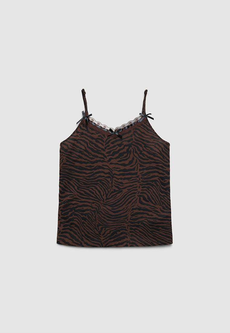 Women's Zebra Lace print Pajama Set