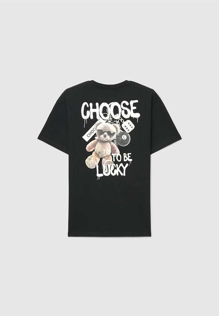 Men's Teddy Bear Keychain Relaxed Graphic T-Shirt