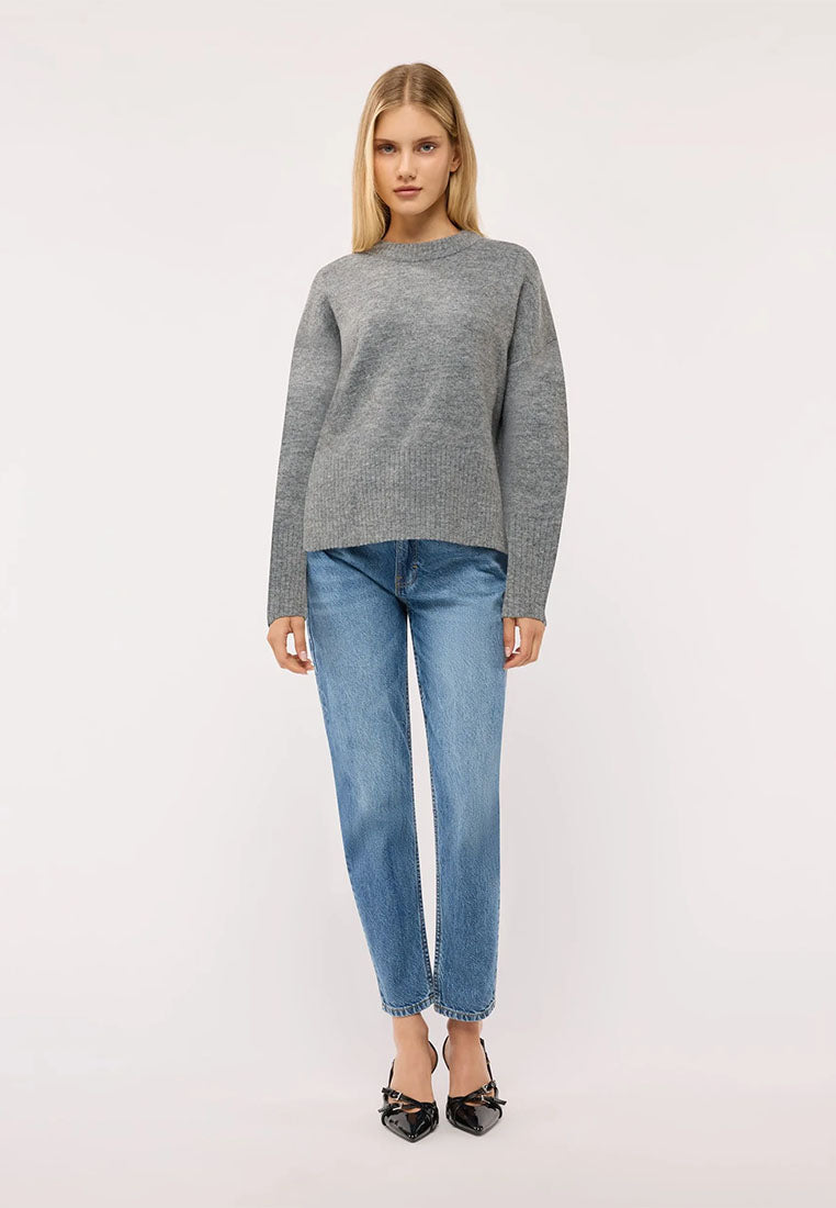 Women's Plain crew neck sweater