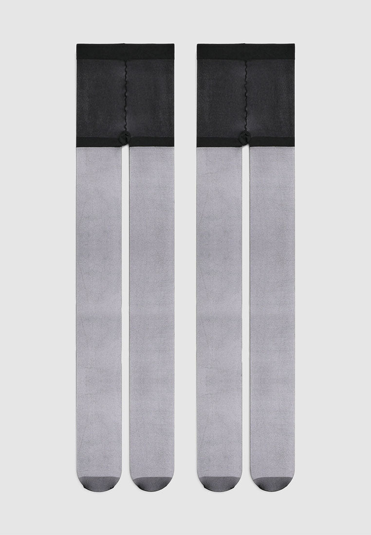 Women's Pack of 2 plain sheer tights