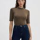 Women's Plain Turtleneck Bodysuit