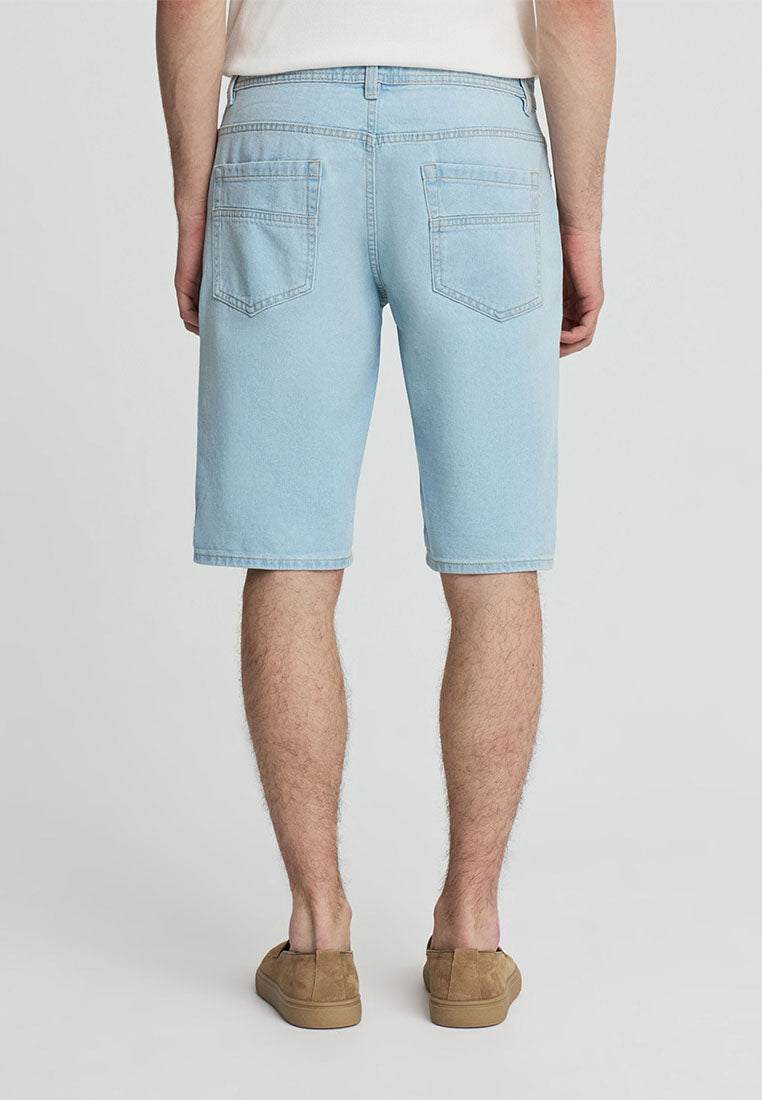 Men's Cuffed Denim Shorts