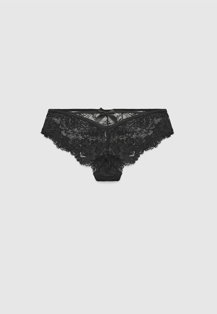 Women's Lace Brazilian Briefs with Bow