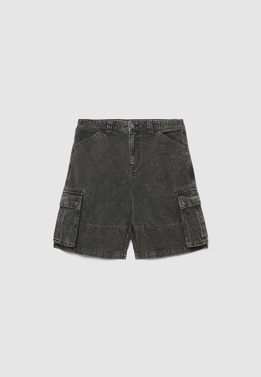 Men's Denim Cargo Shorts