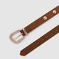 Women's Studded suede-effect belt