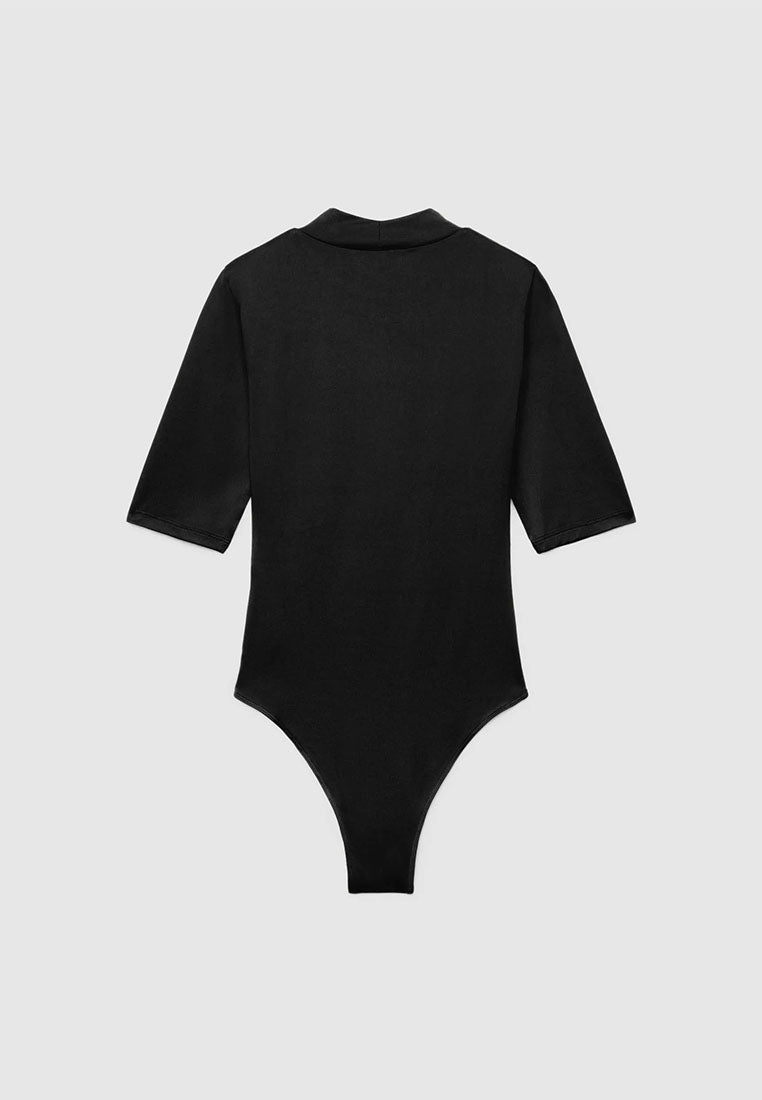 Women's Plain Turtleneck Bodysuit