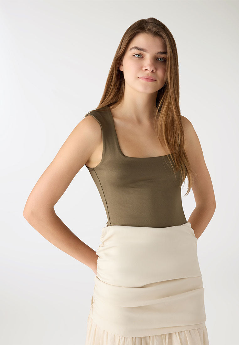 Women's Square-Neck Cropped Tank