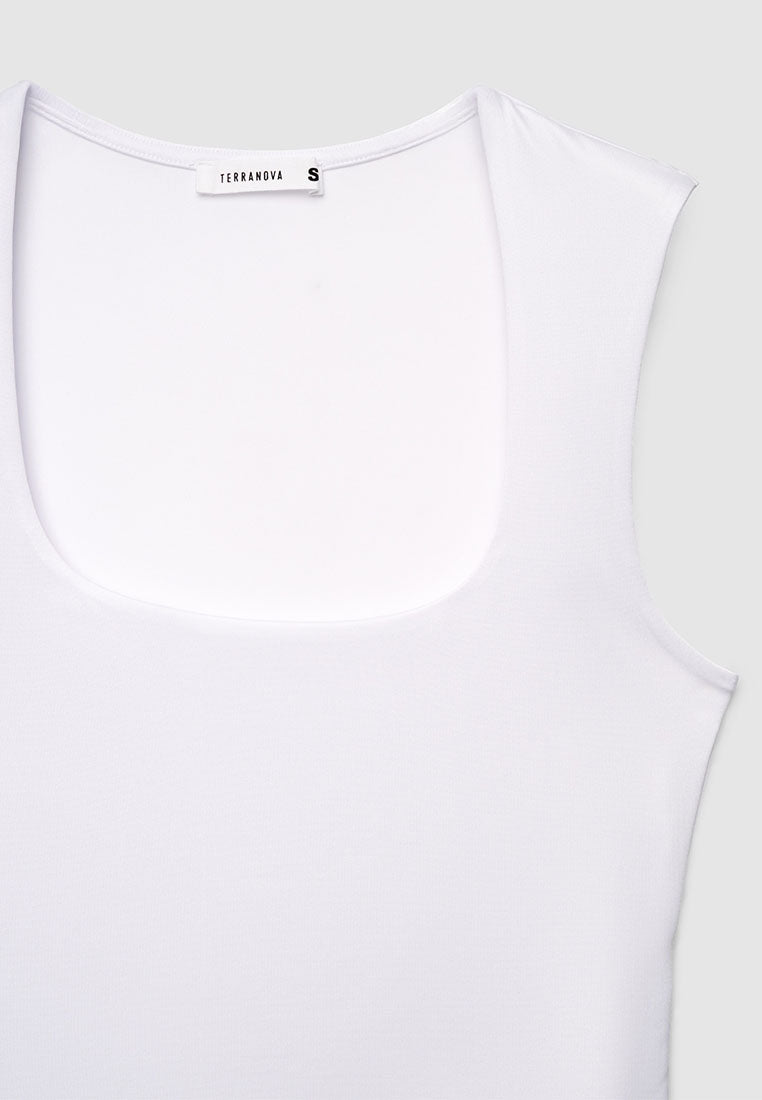 Women's Square-Neck Cropped Tank