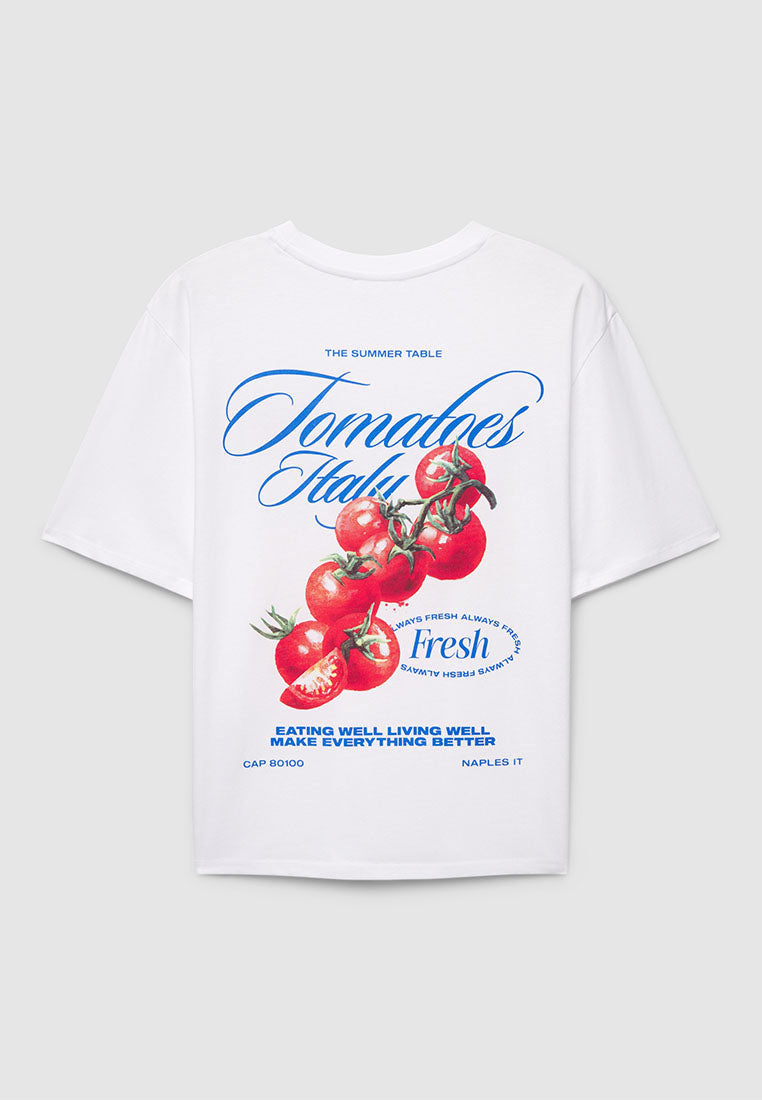 Women's Loose fit Tomato Print T-shirt