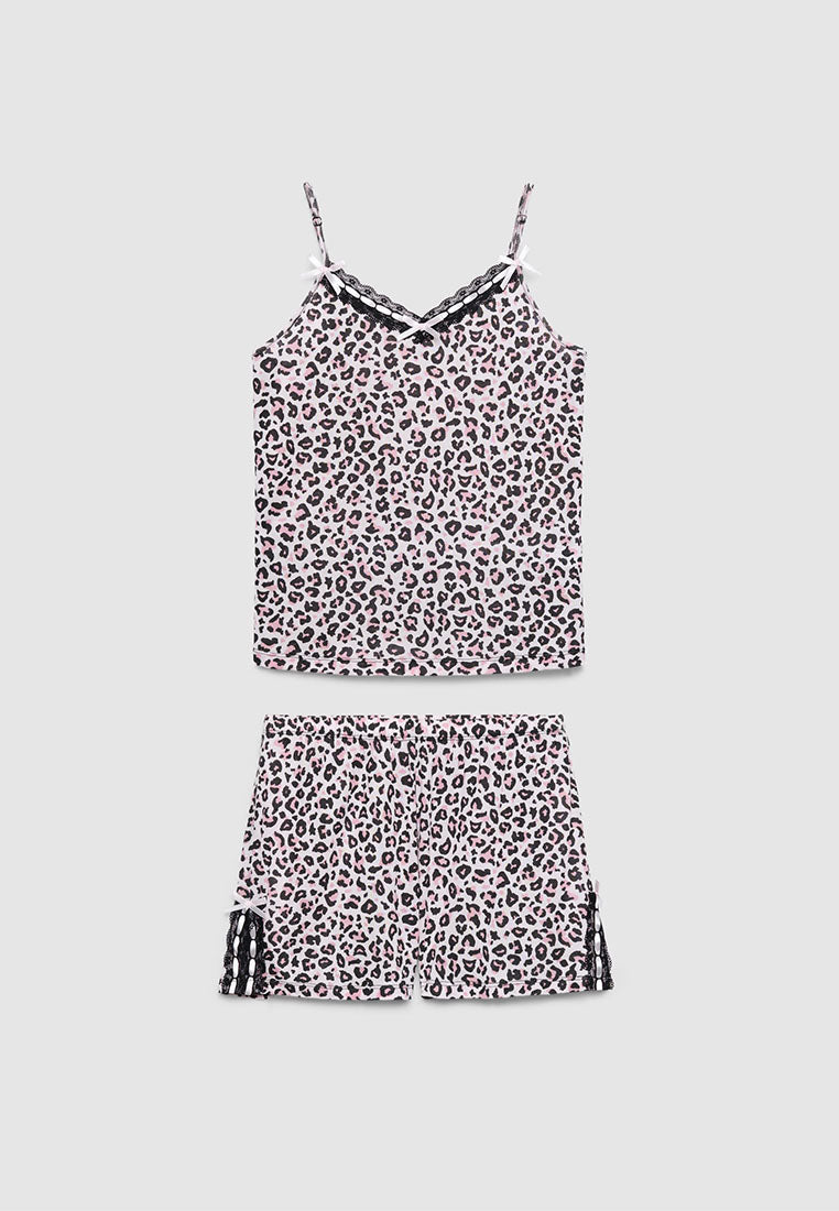 Women's Zebra Lace print Pajama Set