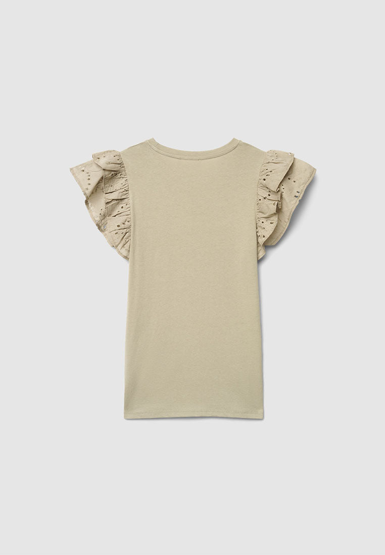 Women's Ruffle-trimmed Sleeves