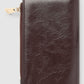 Women's Zip wallet with leather effect
