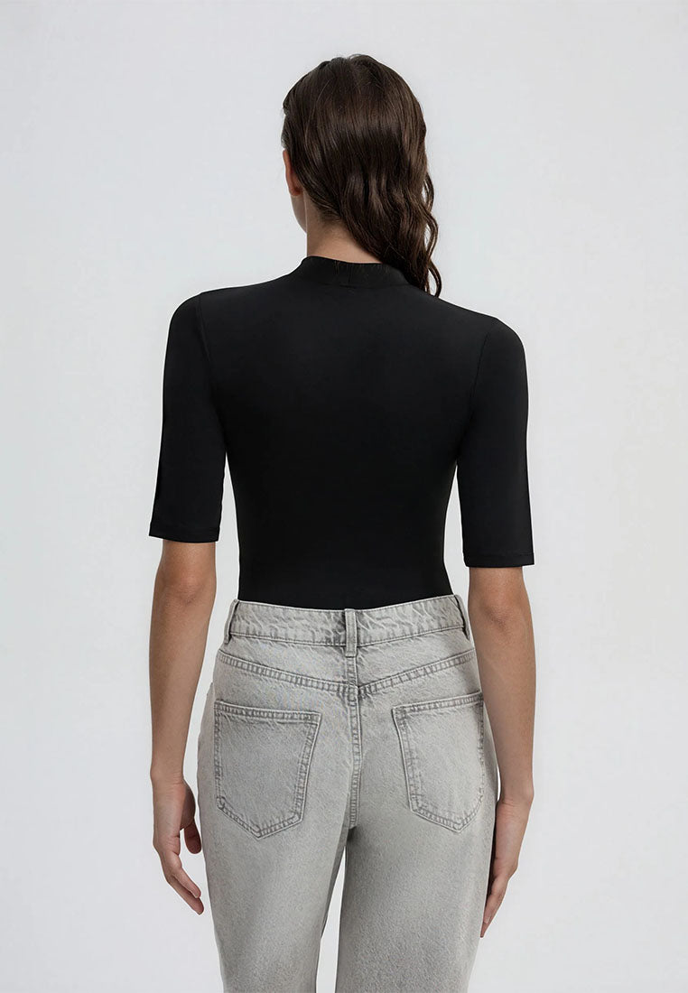 Women's Plain Turtleneck Bodysuit