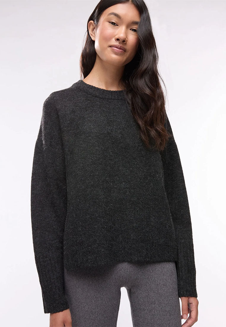 Women's Plain crew neck sweater