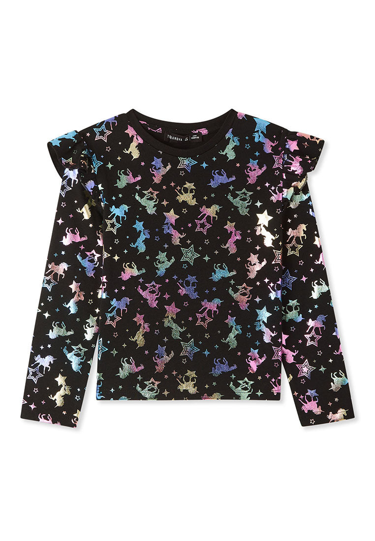 Kids Girls Long-sleeved T-shirt