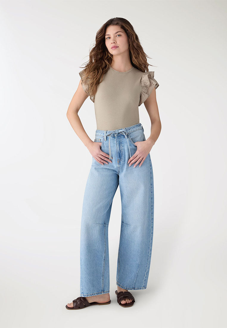 Women's Ruffle-trimmed Sleeves