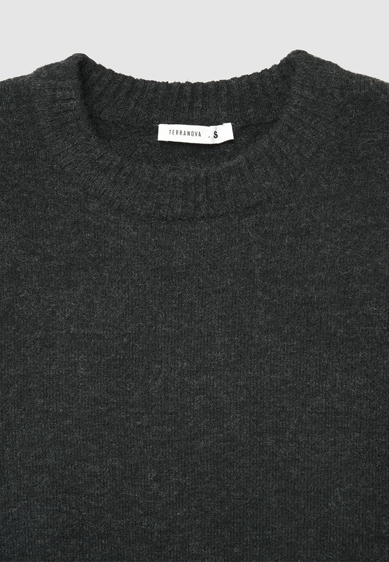 Women's Plain crew neck sweater