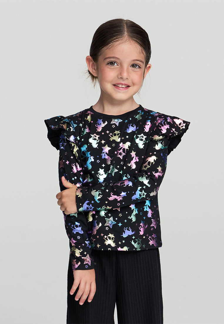 Kids Girls Long-sleeved T-shirt