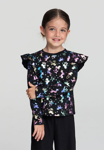 Kids Girls Long-sleeved T-shirt