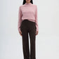 Women's Ribbed Maxi Wide Leg Trousers