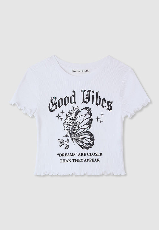Kids Girls Short-sleeved T-shirt