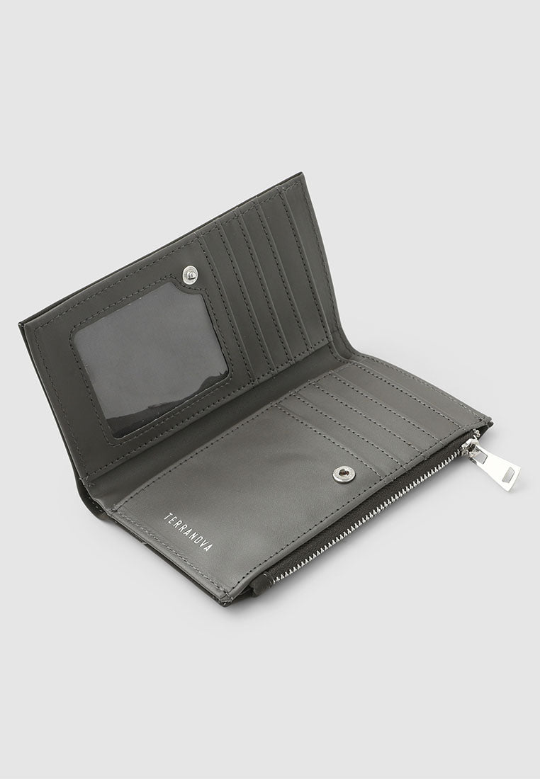 Women's Zip wallet with leather effect