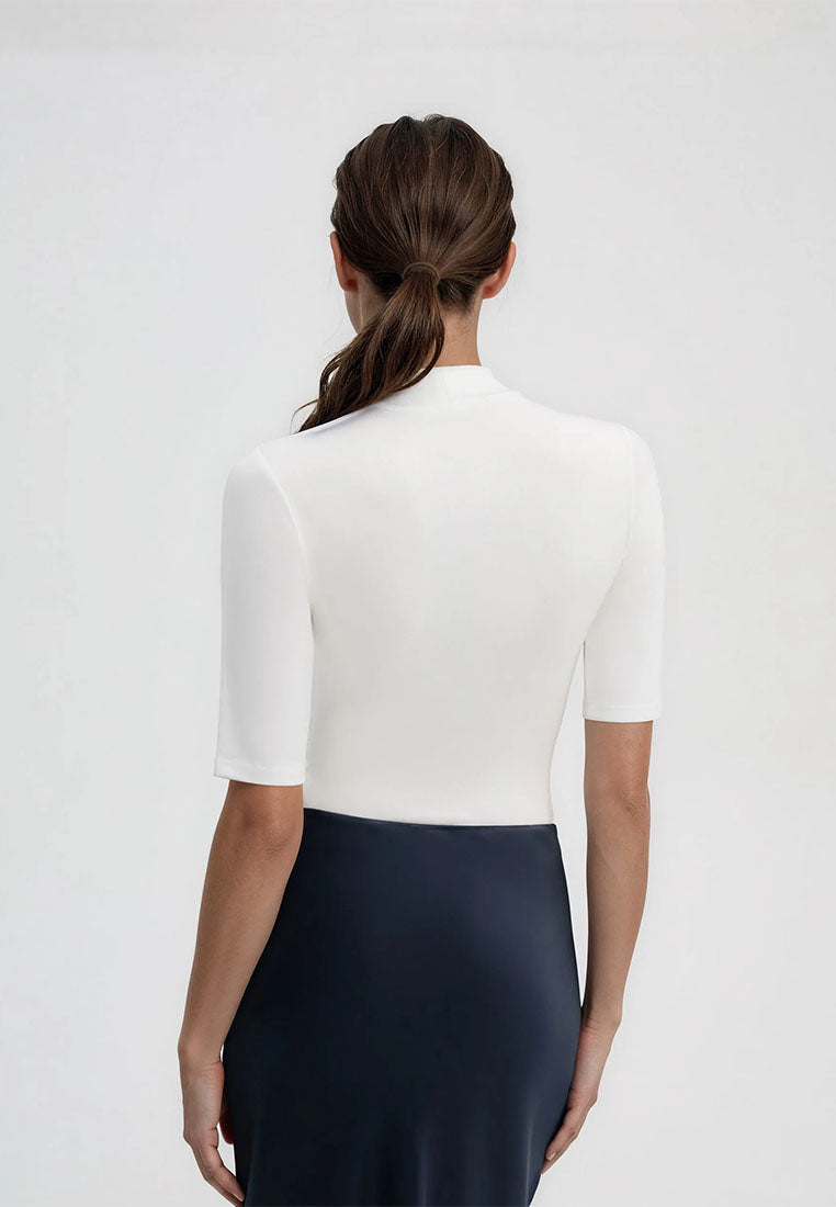 Women's Plain Turtleneck Bodysuit