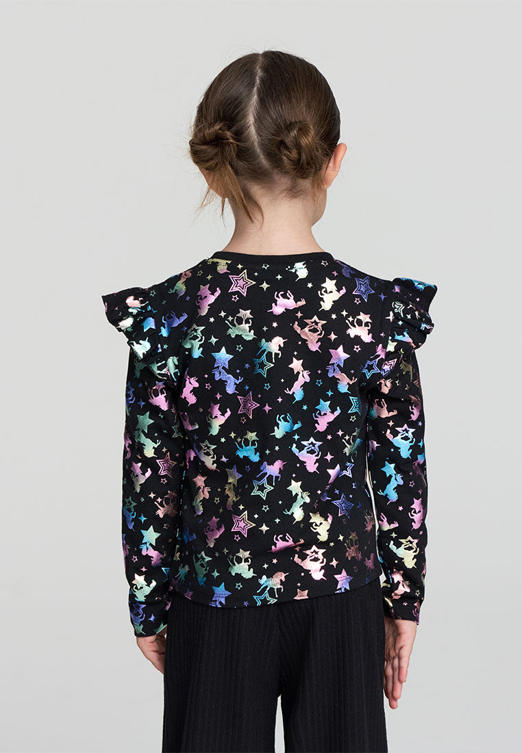 Kids Girls Long-sleeved T-shirt