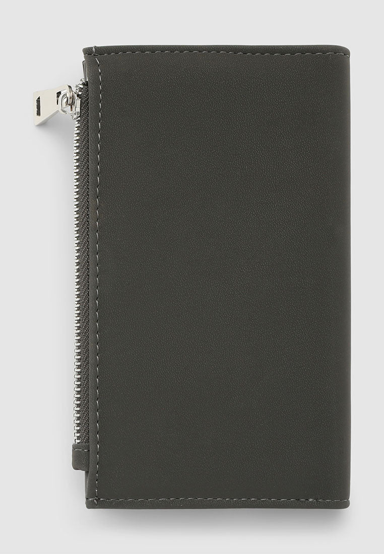 Women's Zip wallet with leather effect