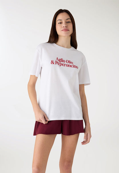Women's Short-Sleeves Graphic Lettering T-Shirt