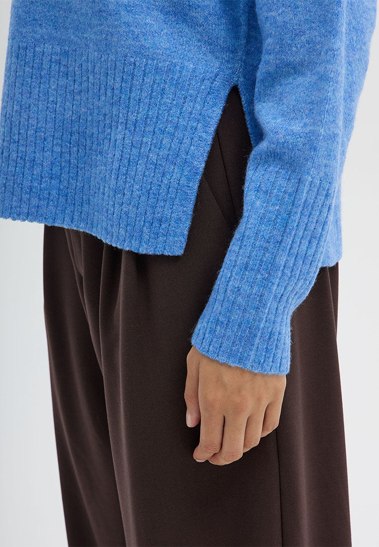 Women's Plain crew neck sweater