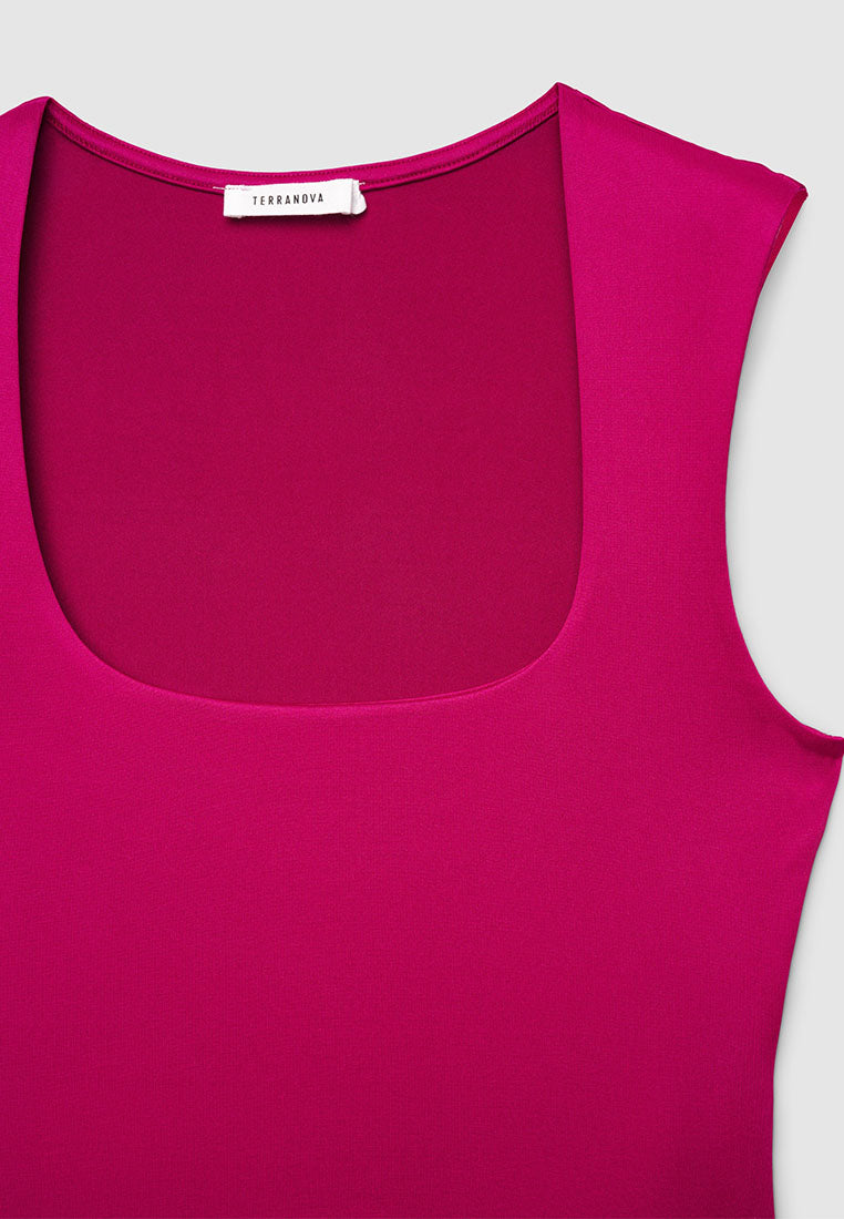 Women's Square-Neck Cropped Tank
