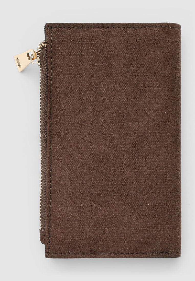 Women's Zip wallet with leather effect
