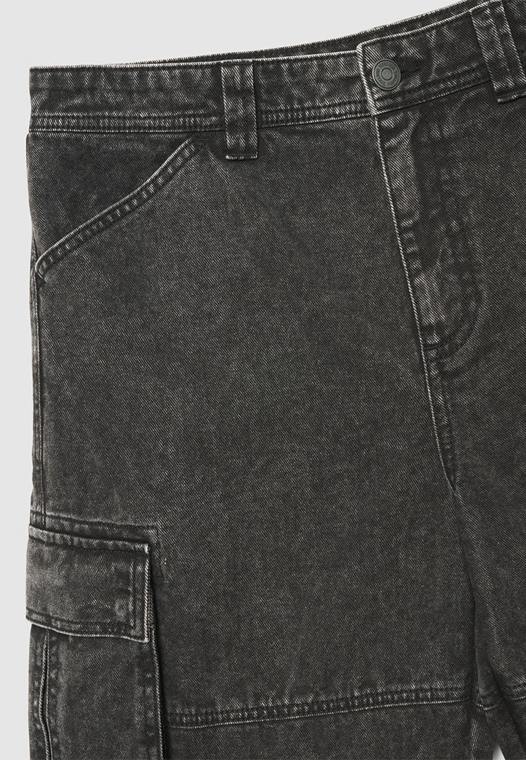 Men's Denim Cargo Shorts