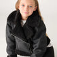 Biker jacket with collar for Girls