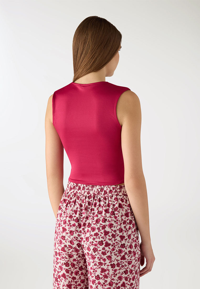 Women's Square-Neck Cropped Tank