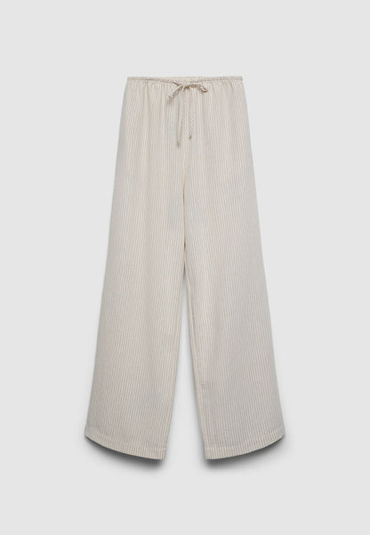 Women's Long Wide-Leg Trousers