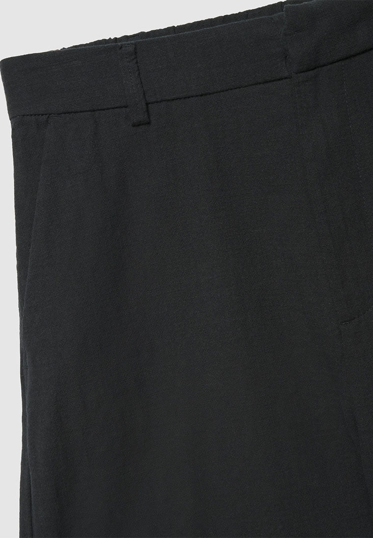 Women's Plain Linen-Effect Shorts