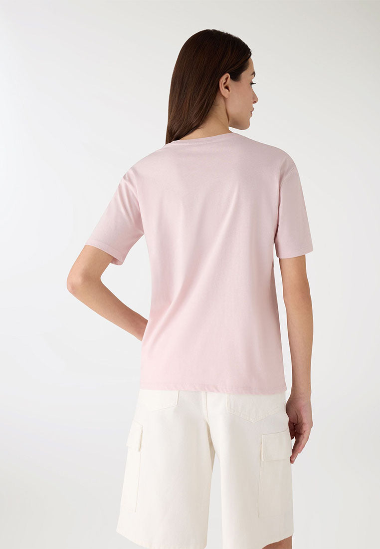 Women's Short-Sleeves Graphic Lettering T-Shirt