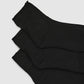 Women's Pack of 3 plain socks with raw edge trim
