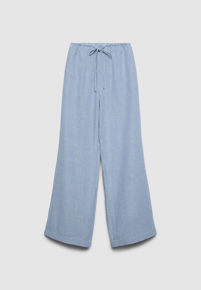 Women's Long Wide-Leg Trousers
