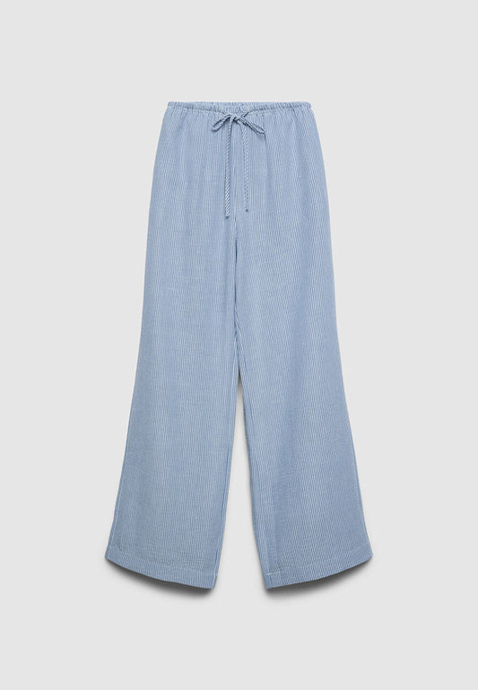 Women's Long Wide-Leg Trousers
