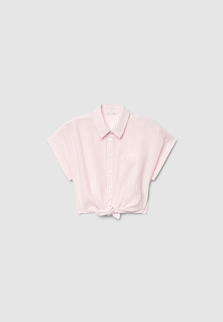 Striped Knot Shirt for Girls