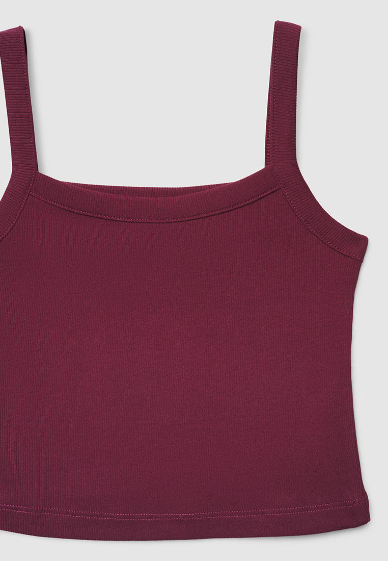 Women's Ribbed Knit Crop Top