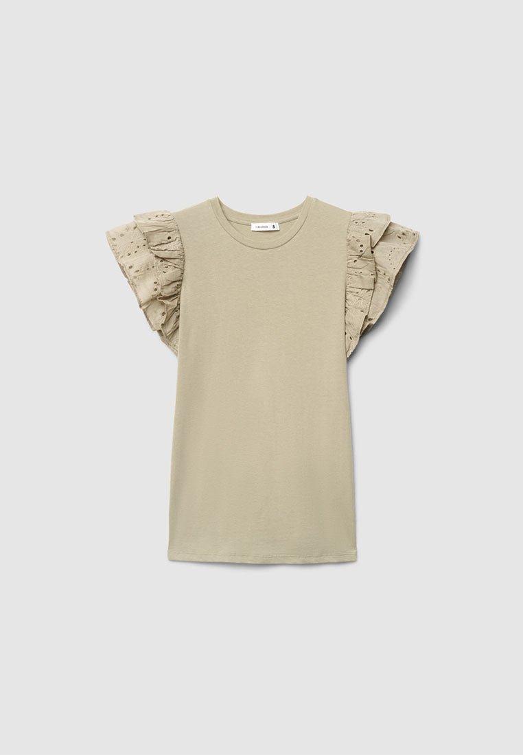 Women's Ruffle-trimmed Sleeves
