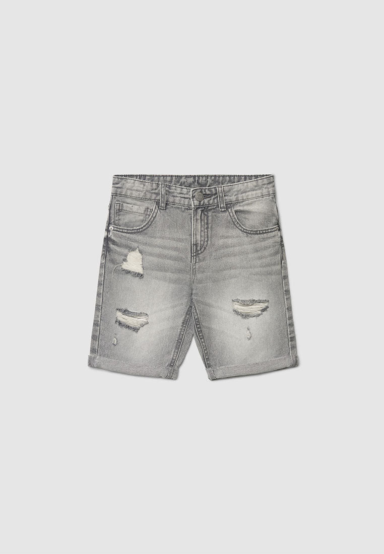 Ripped Denim Shorts for Boys