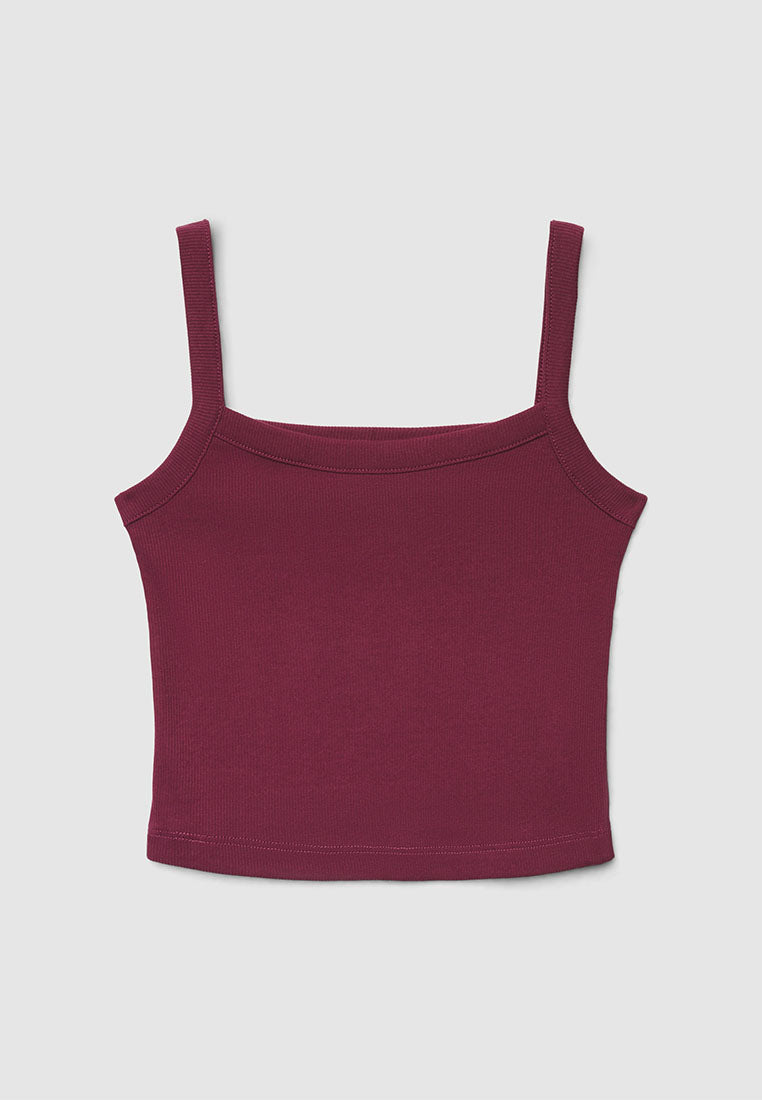 Women's Ribbed Knit Crop Top