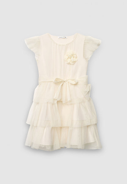 Dress with Ruffles Sleeves for Girls